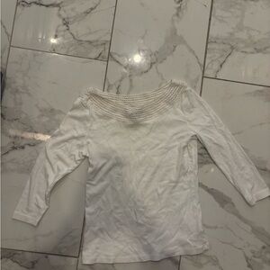 Lauren Ralph Lauren Off-White Kids Long Sleeve Tee